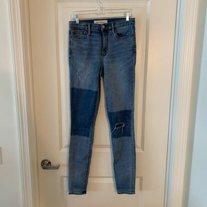 Gap True Skinny Super High Rise Patch Jeans (Tall)